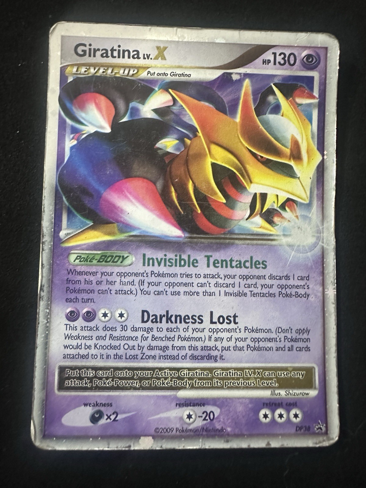 Pokémon TCG Giratina LV.X DP38 Black Star Promo Diamond and Platinum Card DMG