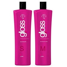 Fox Gloss Progressive Brush Kit Brazilian Keratin Hair Treatment 2 1L