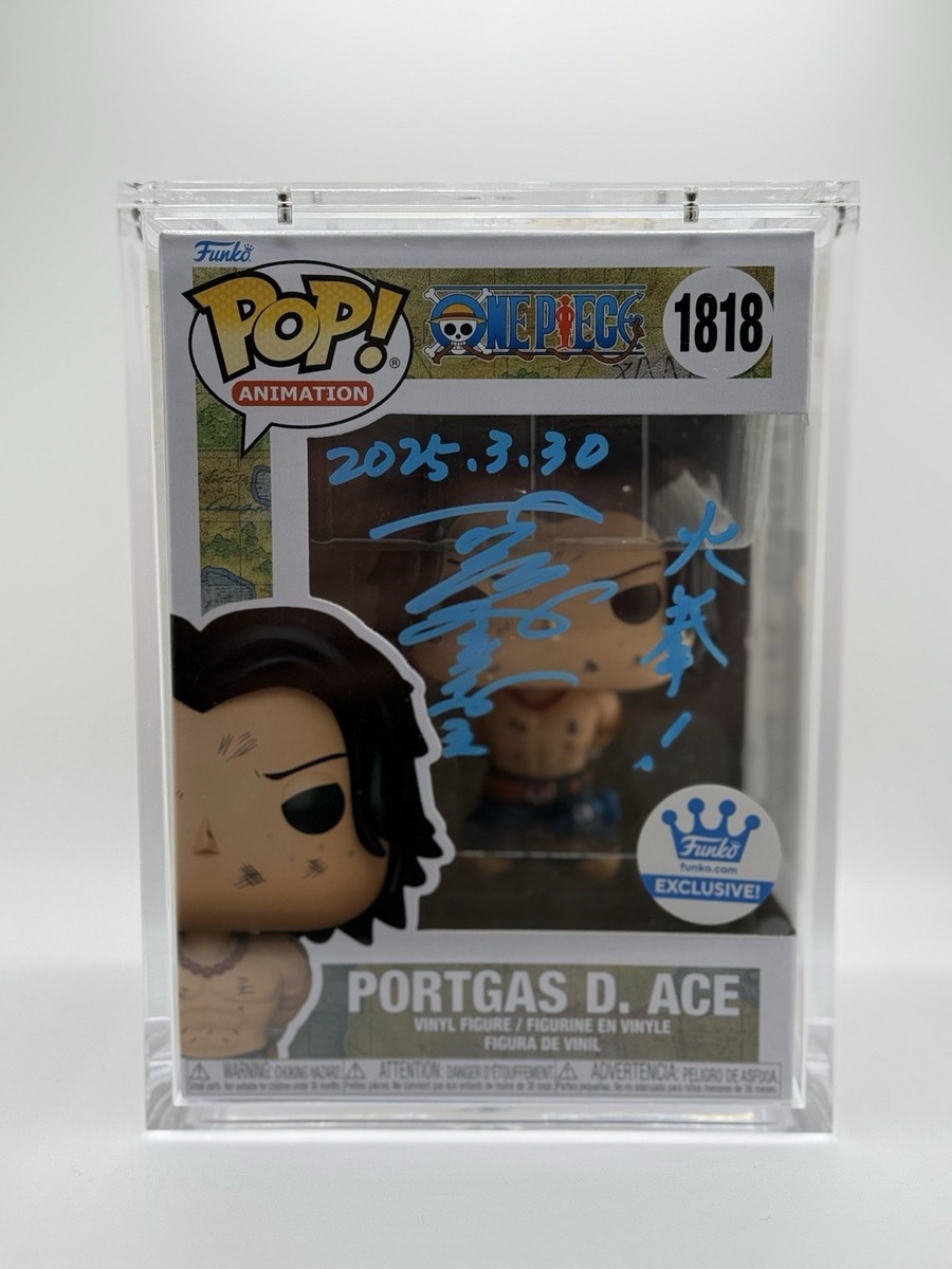 Funko Pop! One Piece: Ace Funko Shop Exclusive Signed By JVA