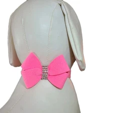 Susan Lanci Collar Nouveau Bow Perfect Pink Medium 