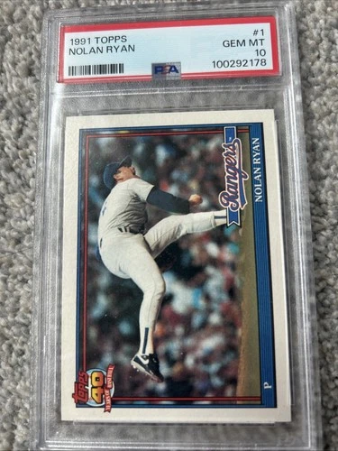 1991 Topps (40th Anniversary) - Nolan Ryan #1 PSA 10 GEM MT (Texas Rangers)