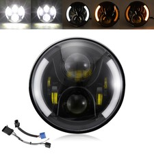 7" LED Motorrad Scheinwerfer Hi/Lo Projektor Für Honda Shadow VT1100 VT750 VT600