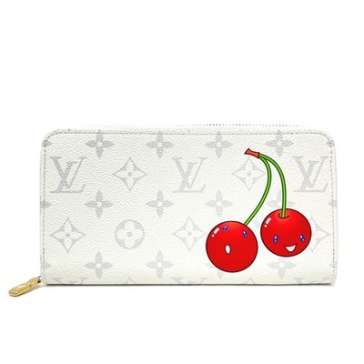 LOUIS VUITTON M14240 Murakami Takashi Monogram Zippy Wallet Cherry