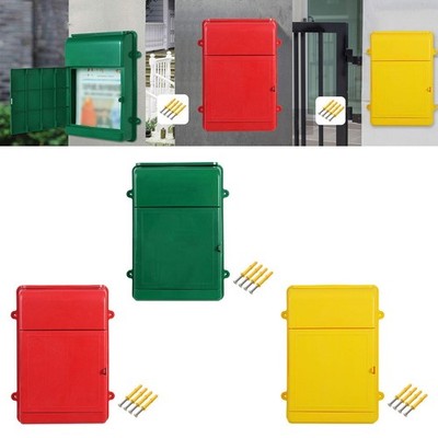 Wall Mounted Mailbox Postbox 13.5x10x2.7inch Organizer Versatile Suggestion Case