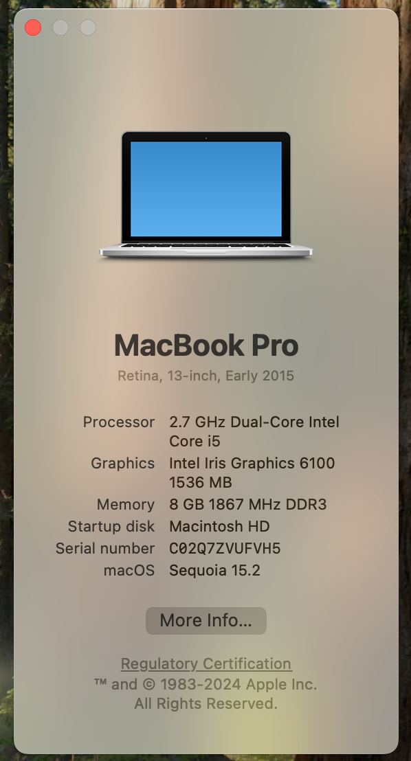 Sequoia 2012 Macbook Pro Software Update High Sierra Macbook 2012