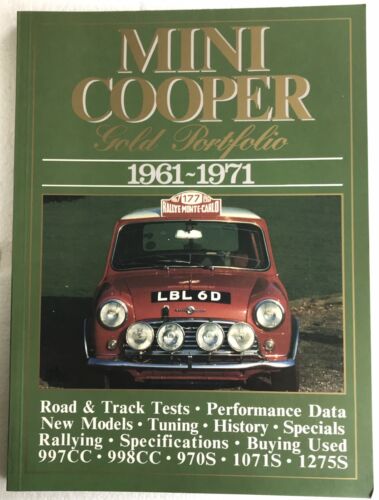 Livre NOS : « Mini Cooper Gold Portfolio 1961-1971 » Brooklands 1994 - Photo 1 sur 1