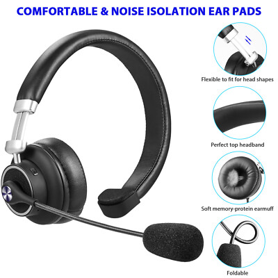 Call Center Bluetooth Wireless Headset Noise Canceling