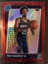 Trey Murphy 2021-22 Optic Choice Rated Rookie Red Mojo RC # /88 Pelicans 