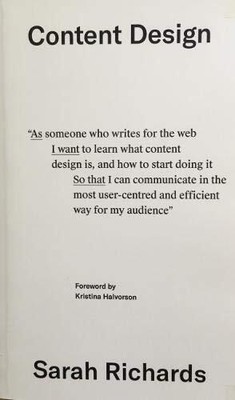 Content design,Sarah Richards
