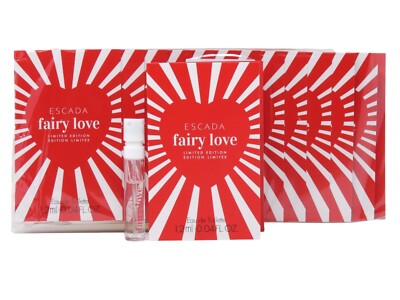 ESCADA FAIRY LOVE EDT 1.2ml .04fl oz x 12 PERFUME SPRAY SAMPLE VIALS SEALED