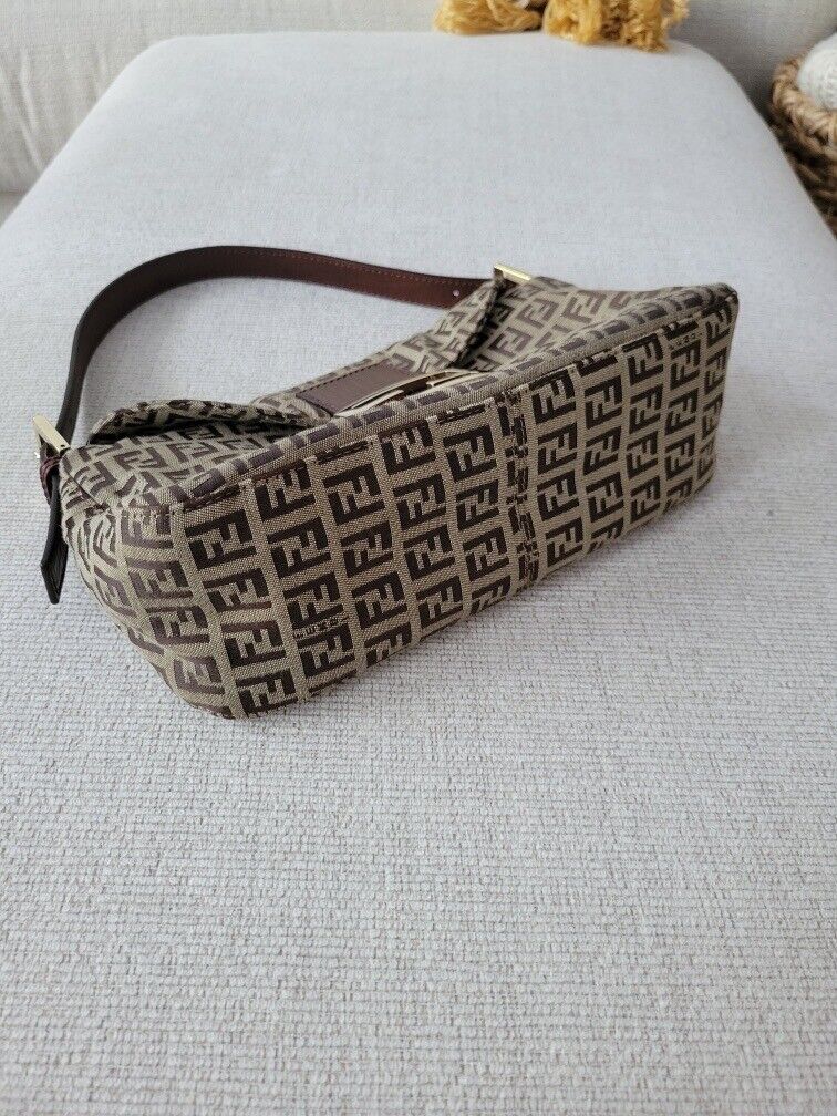 Vintage FENDI Zucca Shoulder Bag - A Retro Tale - A Retro Tale