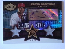 2006 Ervin Santana Topps Triple Threads Sapphire Auto & Relics #109 #12/25 Mint 