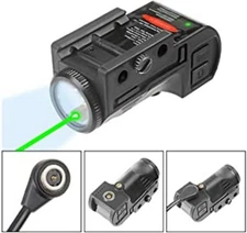 Pistol Green Dot  Laser Sight &Flashlight Laser Combo with Rechargeable Battery 
