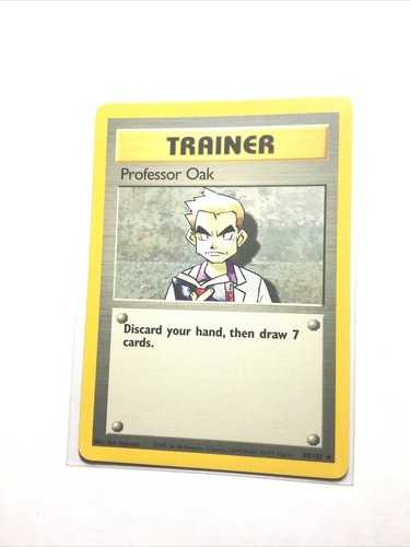 PROFESSOR OAK - 88/102 - Base Set - Pokemon Card - LP