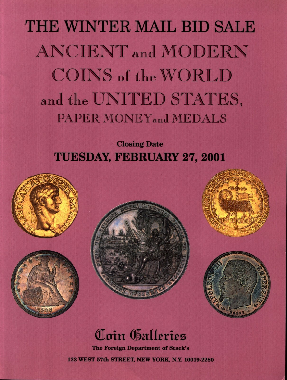 STACK'S COIN GALLERIES,ANCIENT,WORLD,US COINS,FEB.27 2001 IRISH COINS