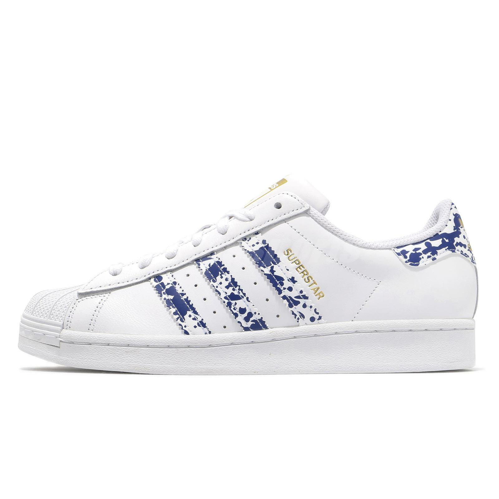 adidas Originals Superstar White Blue Gold Men Unisex Casual Lifestyle  FY7713 | eBay