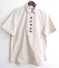 Women's traditional blouse linen natural size S by Farm House