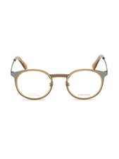 Diesel DL5298 09A Light Brown Round Plastic Optical Eyeglasses Frame 49-22-145
