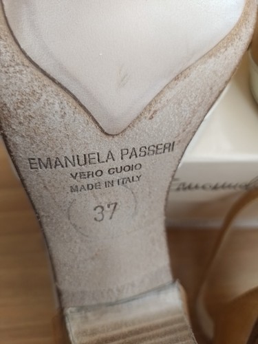EMANUELA PASSERI scarpe n.37 in vera pelle con cinturino a "T", Made in Italy - Foto 13 di 18