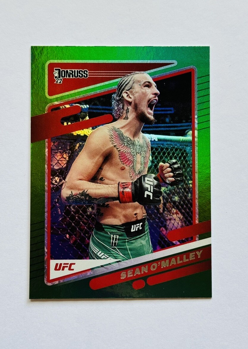 SEAN O’MALLEY 2022 Panini Donruss UFC Green Flood Foil Parallel Card #48
