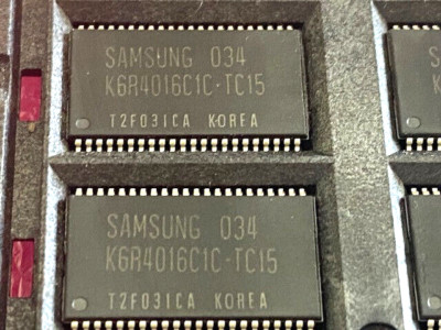 2 Pc K6R4016C1C-TC15, SAMSUNG, Standard SRAM, 256KX16, CMOS, PDSO44