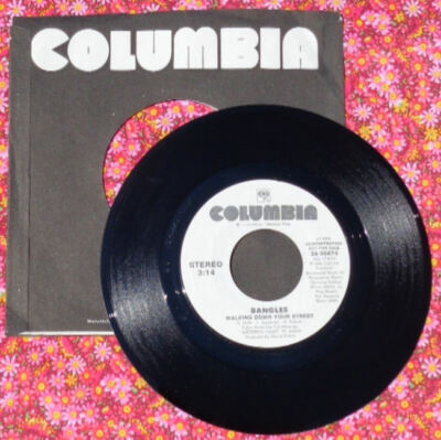 BANGLES ''Walking Down Your Street'' 1986 45rpm Single Promo Record - MINT