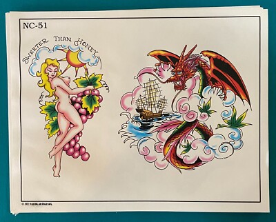 Spaulding and Rogers Tattoo Flash Sheet NC-51