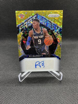 2020-21 Panini Prizm RJ Barrett Fast Break Gold Auto /10 | eBay
