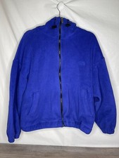 Vintage The North Face fleece full zip Blue jacket size Large USA Made