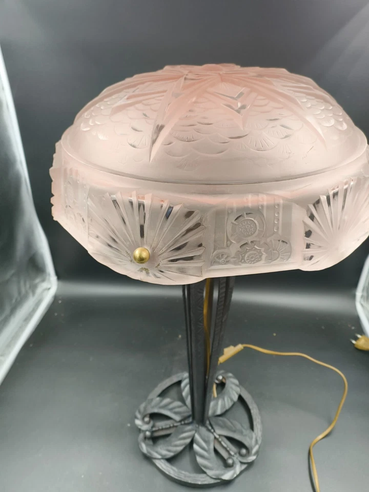 MULLER FRERES ☨ NANCY - Lampe ART DECO - MULLER FRERES LUNEVILLE - 1925/30 - Photo 3/4