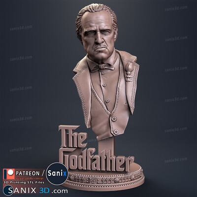 THE GODFATHER, FILME, BUST, 70-200mm, FAN ART, 3D-DRUCK, STATUE, ABE3D, MFW