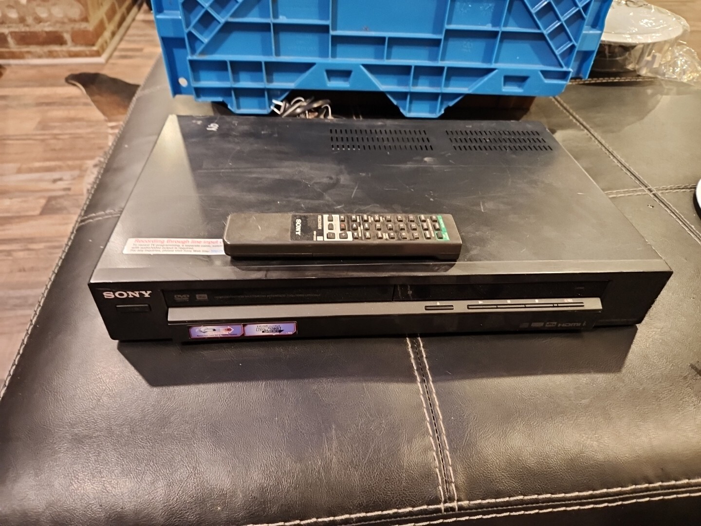 Sony RDRGX257 DVD Recorder Player 1080p HDMI Upscaling W/ Remote