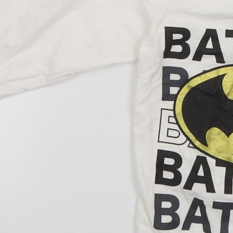 Batman Boys White Cotton blend T-Shirt Size 2 Years - Batman image 10