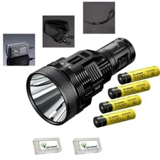 Value Bundle: Nitecore TM39 Lite  5200 Lm Flashlight - 4xNL1835HP & 2x BattCases