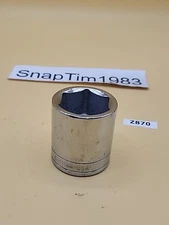 SK Hand Tools #41144 1/2" Dr. 1-3/8" 6pt Standard Fractional Chrome Socket