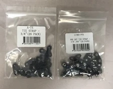 (40) Archer (20) 3/8-063 PRE-SET TIE STRAPS & (20) 3/8" TIE STRAPS REPAIR LINKS