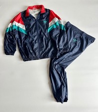 Vintage Adidas Originals 90s Nylon Tracksuit Trefoil Jacket  Pants Set