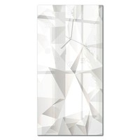 Glasuhr Design-Wanduhr Aus Glas Abstrakter Hintergrund WeißE Zeiger 30X60 Cm