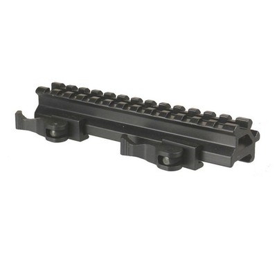 Heavy Duty Aluminum 90 and 45 Degree Picatinny Riser Mount with Quick Release