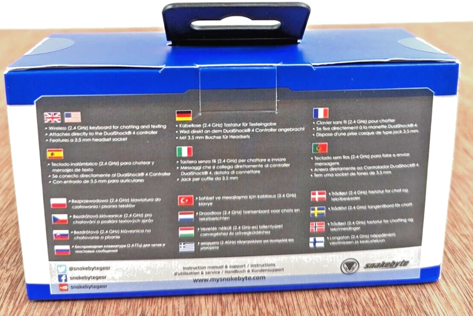 SB909900 Controller Keypad Chat pad For PS4 Slim Pro Snake byte New - Image 2 of 4