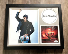Tom Morello Autogaphed Framed Collage (12 x 15 in) with JSA COA