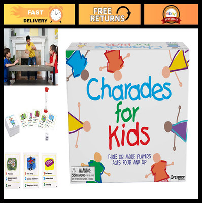 Kids Charades Game - No Reading Required Family Fun, 5'' Interactive Play