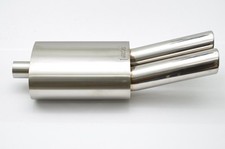 1320 Fireball Mega Blastpipe Vip Muffler Dual 3.5 Tip Bozo Boso 2.5 Inch Inlet