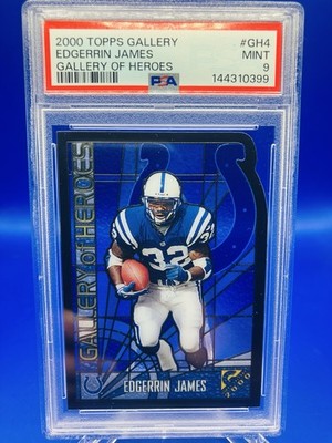 2000 Topps Gallery - Gallery of Heroes Edgerrin James #GH4 PSA 9 HOF
