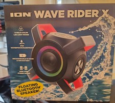 ION WAVE RIDER X Floating Bluetooth Speaker Waterproof Sandproof 10 Hour Battery