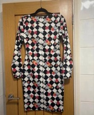 Ladies Size 12 Abstract Dress By Coast
