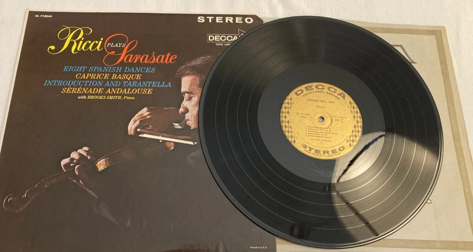 RICCI Plays SARASATE Violin DECCA Gold Label Vinyl Stereo LP DL710044 FREE SHIP - Image 2 of 4