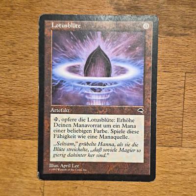 Wizards of the Coast Magic Lotusblüte Artefakt DE Manakosten 0 1997