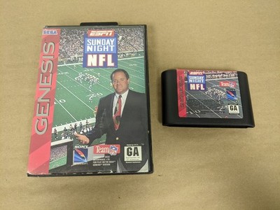 ESPN Sunday Night NFL Sega Genesis Cartridge and Case