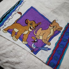 Vintage Disney Lion King Standard Pillow Case 90s Y2K Rare Made in the USA